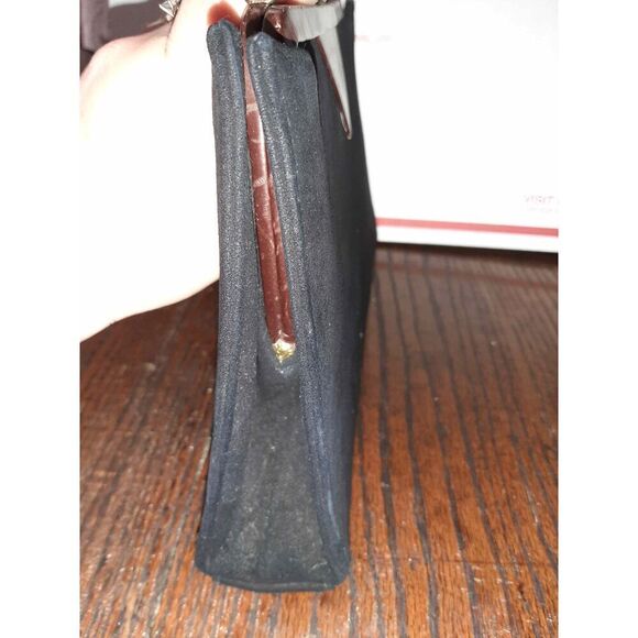 Vintage Melbourne Bags Black Velvet Frame Purse Bag Handbag - Picture 5 of 10
